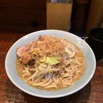 立川マシマシ - ラーメン中、ヤサイ少なめ、アブラマシ。