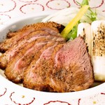 Roasted duck meat with mountain wasabi 780 yen (858 yen including tax)