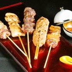 Assorted 5 kinds of Grilled skewer 780 yen (858 yen including tax)