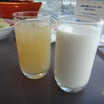 イーストサイド - ２０１１年２月再訪　グレープフルーツジュース＆牛乳