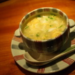 いそう庵 - フグちりの後の、卵雑炊。