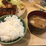 丸一 - ランチロースかつ定食 １１００円