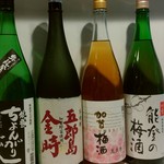 能登 車座 - ドリンク写真:石川の焼酎、梅酒です。