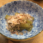 Oogiya Sushi - 蕗に削り節が掛かっていました。