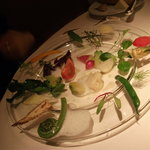 レストラン タテル ヨシノ - 有機野菜のいろいろ