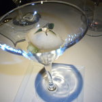 レストラン タテル ヨシノ - アヴァン・デセール／シードルのジュレとシャーベット