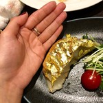 餃子の安亭 - 私の手のひらとほぼ同等の大きさ
