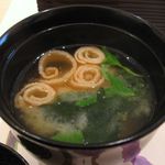 鮨 北新地 なか匠 - お味噌汁(2017.05)