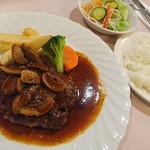 レストランヴェルデ - 米沢牛ハンバーグ