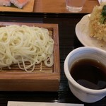 うどん茶屋 海津屋 - かき揚げざるうどん   900円