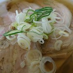 青竹手打ラーメン 日向屋 - 葱