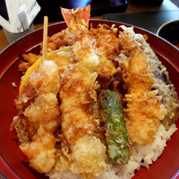 天ぷら ひさご - 桜海老のかき揚げ・大海老・海老・海老の天串・茄子・しし唐・南瓜