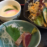 鮮菜家 - 刺身・茶碗蒸し・サラダ