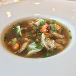 カーサ・デル・チーボ - ヤリイカの墨煮を詰めたトルテッリ 八戸産 クリガニのインブロード