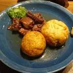 蛸、飛龍頭、ポテトサラダ