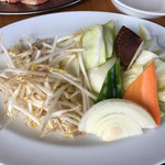 牧場館ジンギスカン食堂 - 野菜盛り合わせアップ