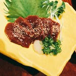 居酒屋 一文銭 - 馬レバ刺し