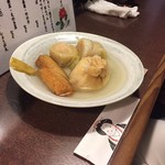 おかめ - ごぼ天、きんちゃく、ロールキャベツ　２０１７　３　１４