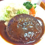 くいしん坊 - ハンバーグ定食　1200円　２番目オシ