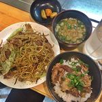 鉄華 - 焼ききそば定食