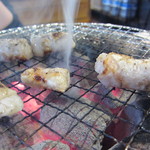 大好きや 西口店 - シロコロを七輪で