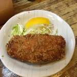 とんかつ おさむ - カキフライ。重ねた牡蠣で大きかった(嬉) ('17/05/13)