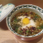 小料理 すず乃 - 秋田産むきそば　温かい出汁で