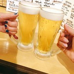 居酒屋わっしょいっ 金山店 - ▲5月は20:00までビール一杯100円\̏(º̻∇º̻)/̋平日ね