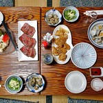 よし半 - はじめに並んでいた料理