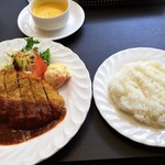 御影公会堂食堂 - 黒毛和牛のビフカツセット　１，８００円