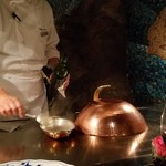 八王子うかい亭 - 目も前で調理してくれるのって嬉しい♪