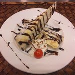 みみたぶう - 一番人気！チョコバナナのアイスクレープ
