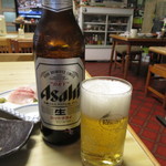 Minshiyuku Shiyokudou Urashima - 瓶ビール(大瓶) 600円　(2017.4)
