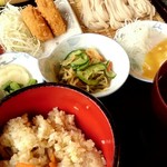 道の駅 甘楽 - ふるさと定食。