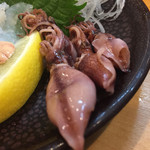 ばんじょう - おこぜの薄造り…オマケのホタルイカ◎