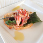 レストラン ラ・マーレ - 桜海老のブルスケッタ