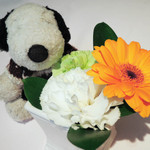 リストランテ ベツジン - ちびつぬ「テーブルのお花よ～」