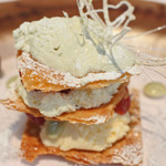 リストランテ ベツジン - クリームたっぷりのミルフィーユ、
      上品な甘さで、めちゃめちゃ美味しい～♪
      