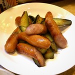 ゆたか - ウインナーとナスのアンチョビ炒め