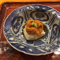 らん亭～ 美日庵 - 焼きごま豆腐 北海道うに