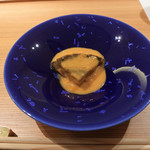 寿しの吉乃 - 鮑に雲丹ソース