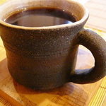 Kafe Ando Be-Kari Genraku - たっぷりサイズのコーヒー。約二杯分