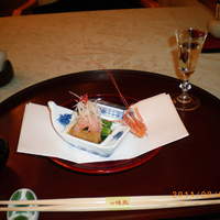 北瑞苑 - 先付「甘海老」の昆布締め