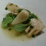 レストラン リューズ - 徳島産アオリ烏賊のソテーを竹の子と共に　木の芽の香りで