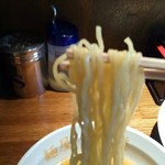 麺屋 武志道 - 菅野製麵所の麵の表情