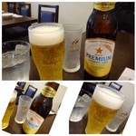 四川料理 巴蜀 - ◆運転する主人は「ノンアルコールビール（350円：外税）、私はエビス小（350円：外税）を。