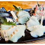 酒肴 ふふふ - 「刺身盛り合わせ」（2017.05）