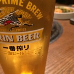 Nikuyamanno - 生ビールで乾杯！