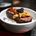 SATOブリアン - シャトーブリアン塊うにキャビア飯