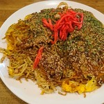 Hiroshima Fuu Okonomiyaki Mukago - そばスペシャル焼き（そばダブル）